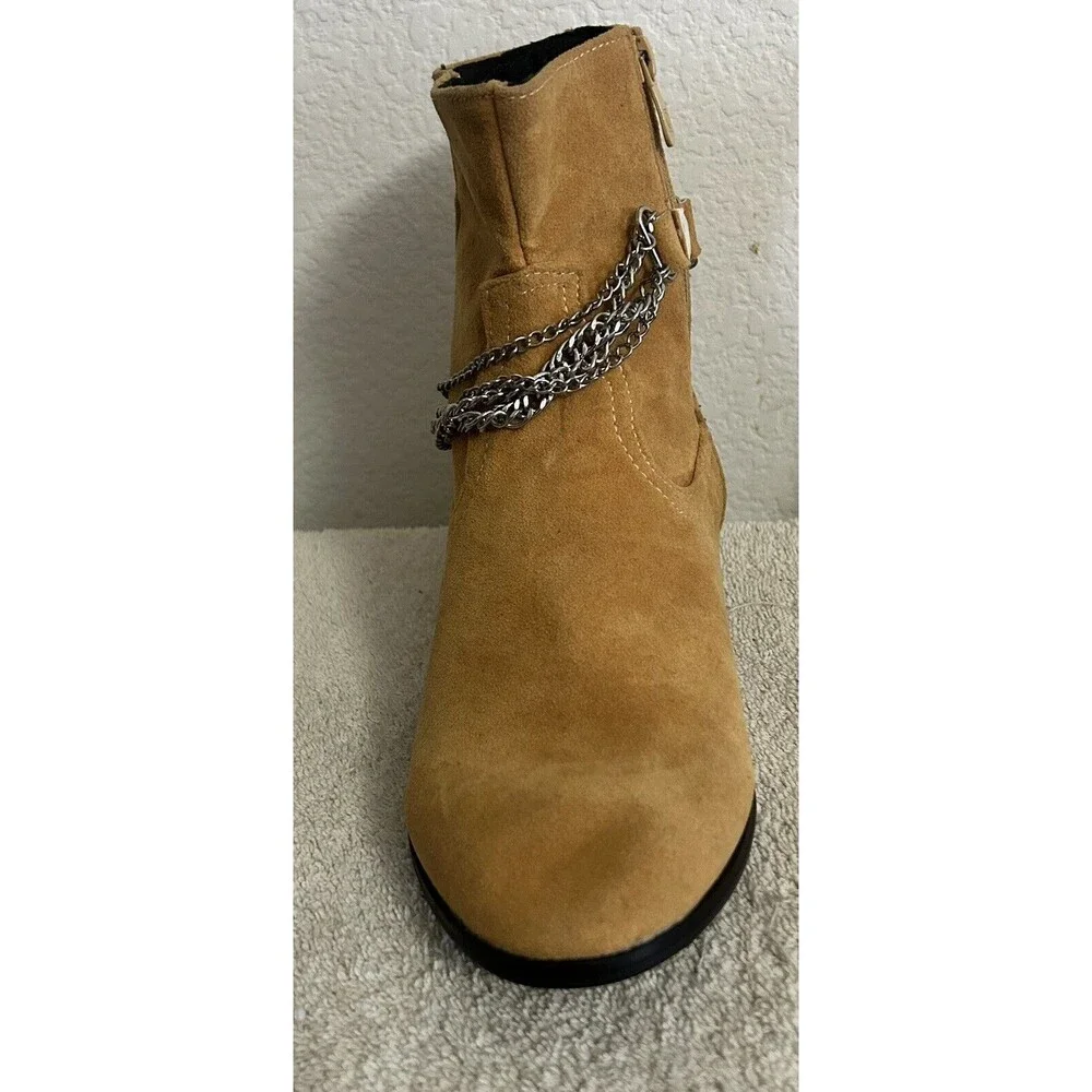 Black and Street Handmade Men's 44 US 10 Wedge Leather Silver Chain Tassel Boots